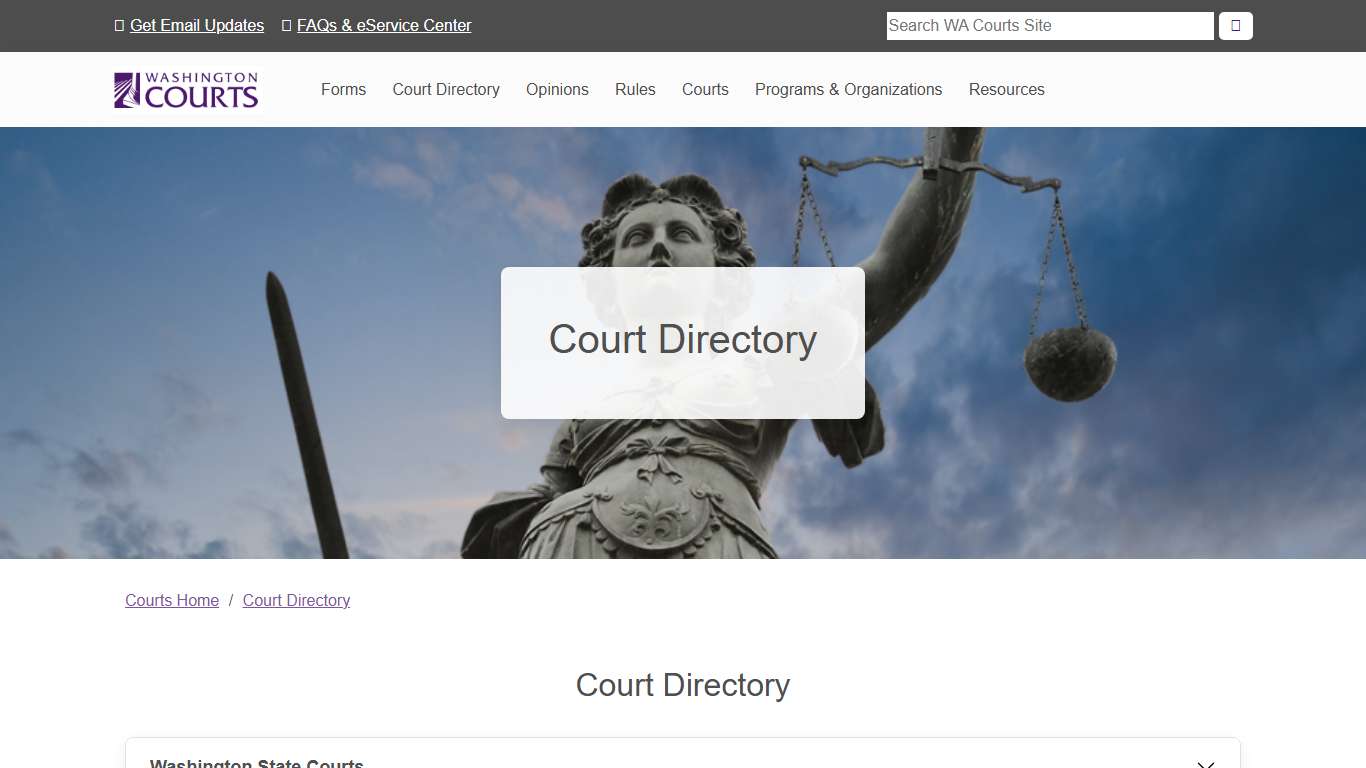 Washington State Courts - Court Directory