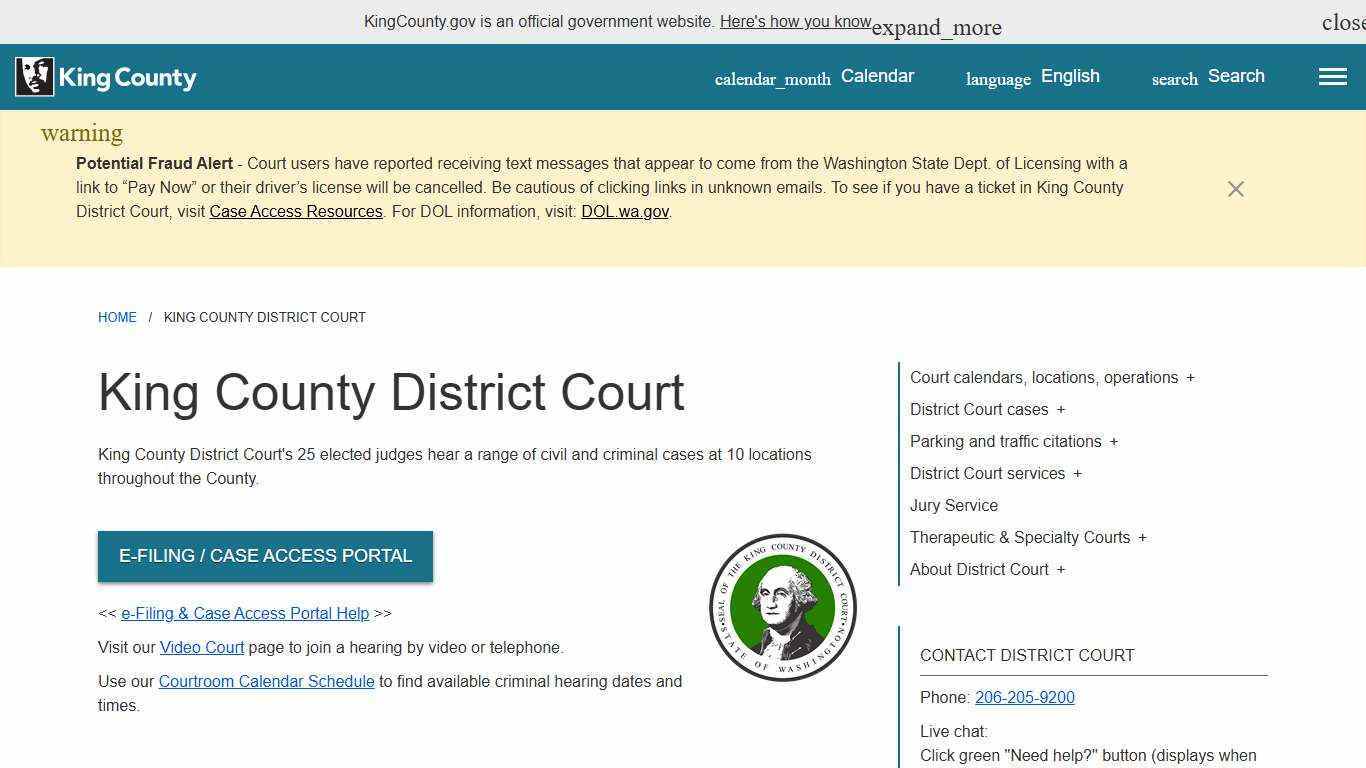 King County District Court - King County, Washington